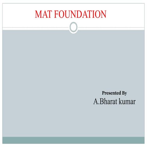 Mat foundation