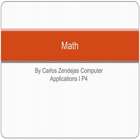 Math | PPT