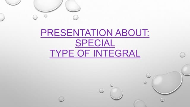 special Type Of integral