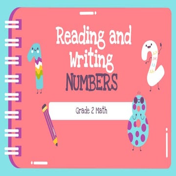 Math  reading and writing (2 digits)