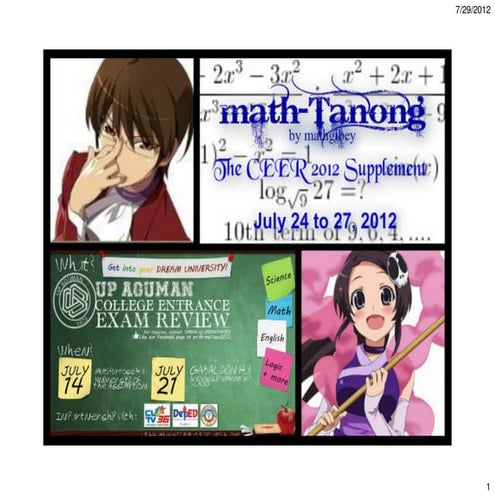 Math-tanong CEER 2012 - Set 2
