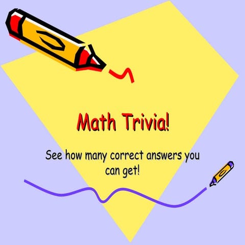 Math Trivia
