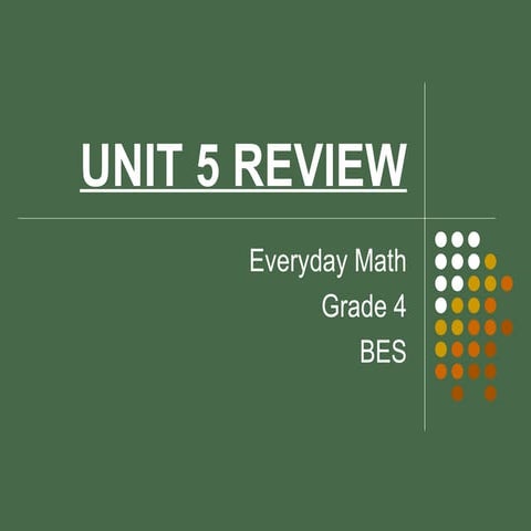 Math-Unit 5 Review