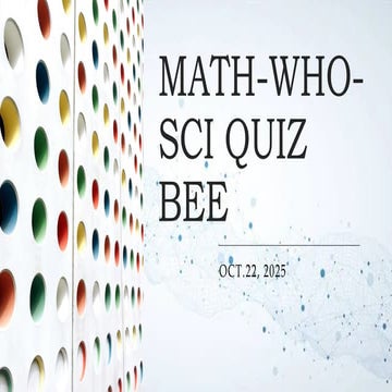 MATH-WHO-SCI QUIZ BEE...............pptx