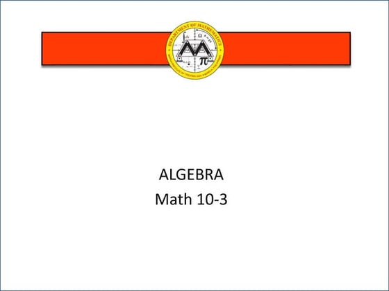 MIT Math Syllabus 10-3 Lesson 6: Equations