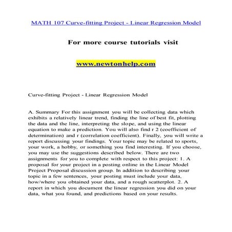 MATH 107 Great Stories /newtonhelp.com