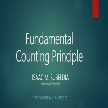 Math 10 fundamental principle of counting