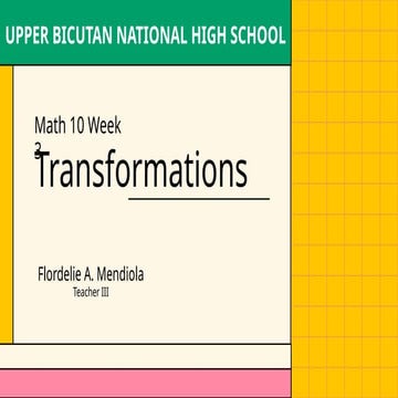 Understanding Geometric Transformations on the Cartesian Plane ...