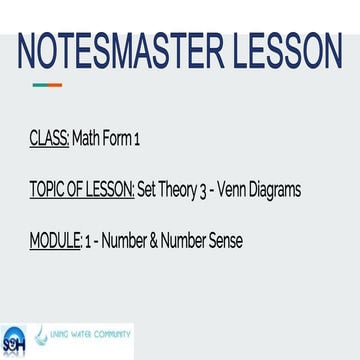 Math1 set theory 3 slides 