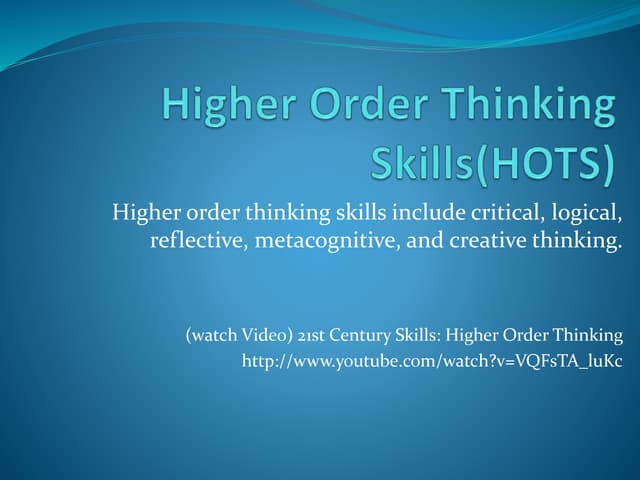 Math HOTS
