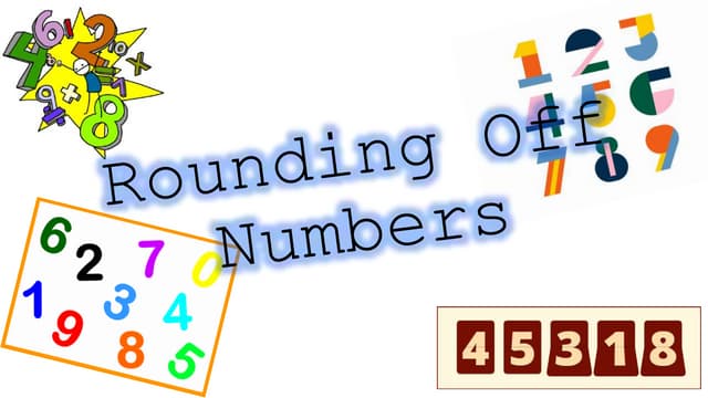 Rounding Numbers (Math 3)