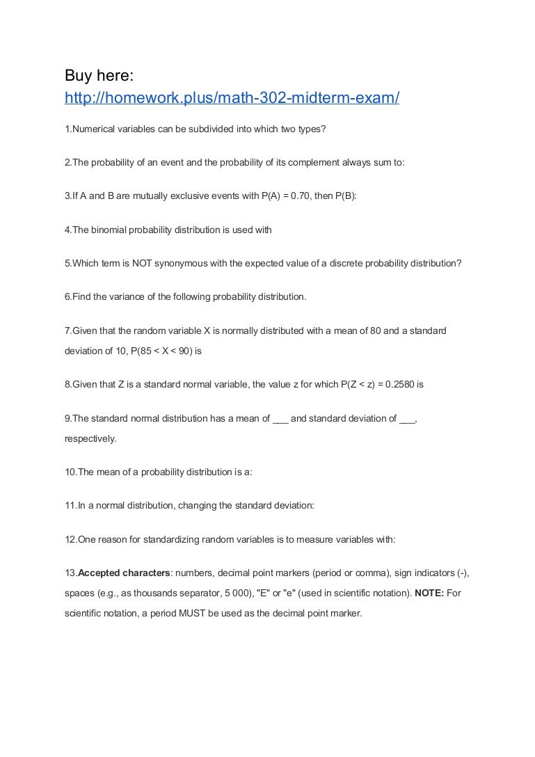 midterm 302 exam math 302 exam midterm Math midterm 302 exam math 302 exam midterm Math