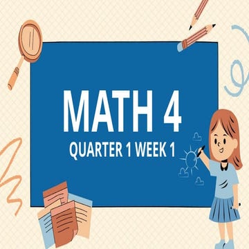 Math 4 - Quarter 1 - Week 1 - Kinds of Angles