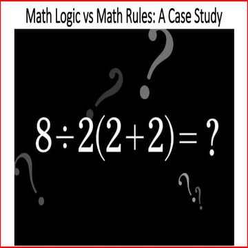 Math 5 - Order of Operations (PMDAS or GMDAS Rule)