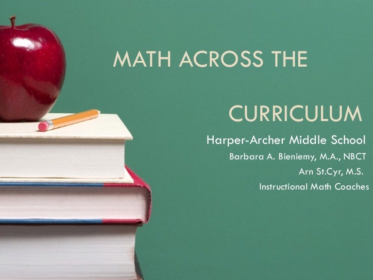 Math Across The Curriculum2b