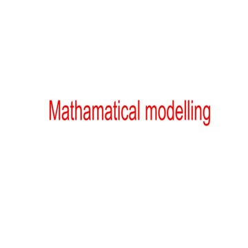 mathamatical modelling.pptx hj,h,fuyduy,djccccgm | PPTX