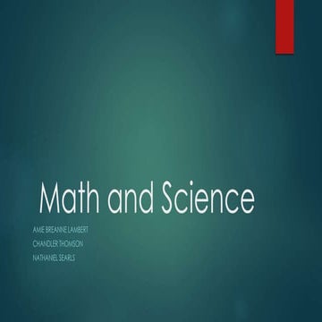 Math and Science in the 21st Century