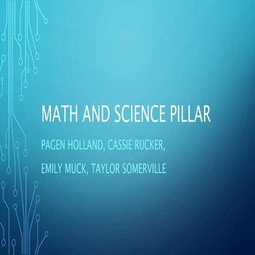 Math and Science Pillar