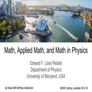Math, applied math, and math in physics | PPT