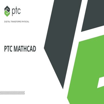 Mathcad Sales Presentation software for use.PPTX