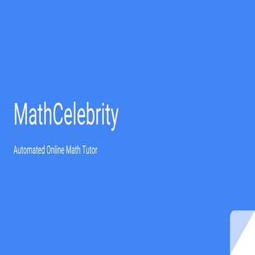 Math Celebrity Pitch Deck