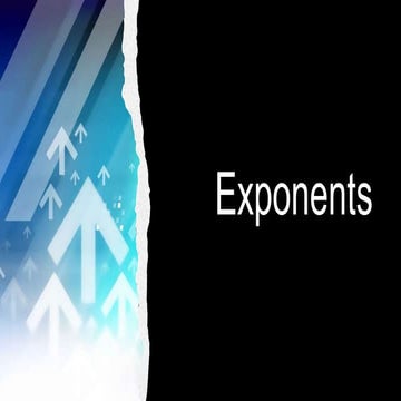 EXPONENTS and Exponential Notation 2nd quarter.pptx