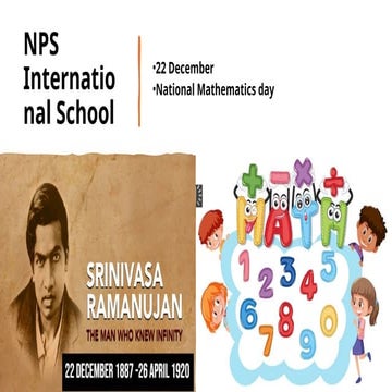 National mathematics day ppt | PDF
