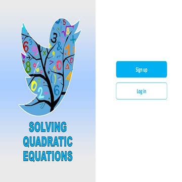 Solving Quadratic Equations 