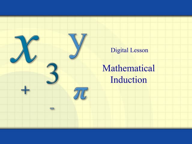 Mathematical induction
