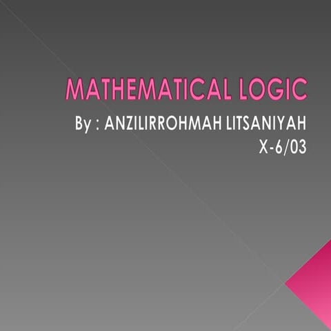 Mathematicallogic