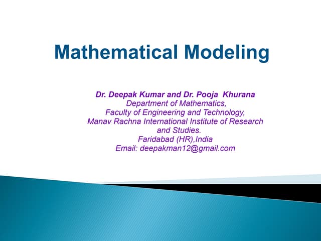 Mathematical modeling