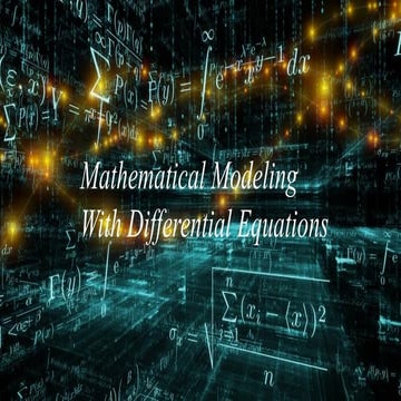 Mathematical modeling with differential equations.pptx