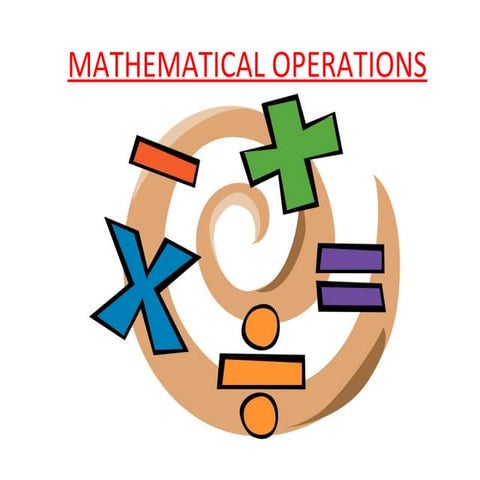 Mathematical operations | PPT