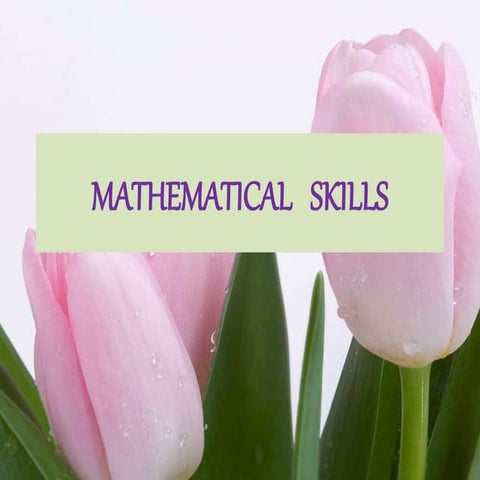Mathematical   skills