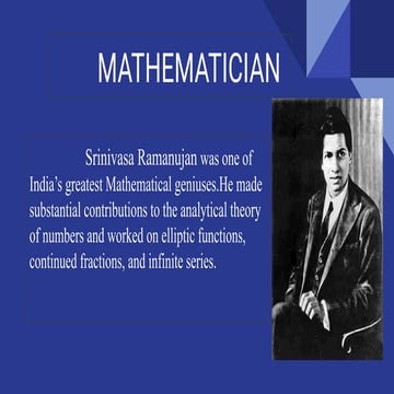 Great Mathematicians Around The World | PPTX