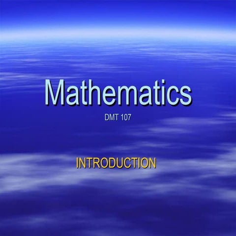 Mathematics | PPT