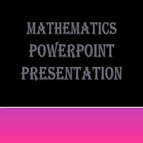 Mathematics ppt on trigonometry | PPT