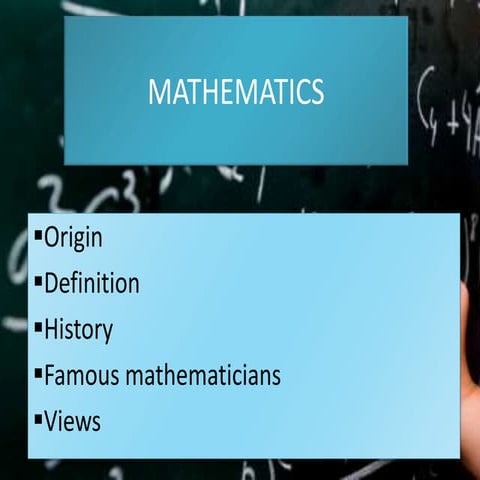 MATHEMATICS | PPTX