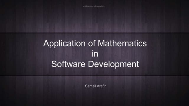 Mathematics