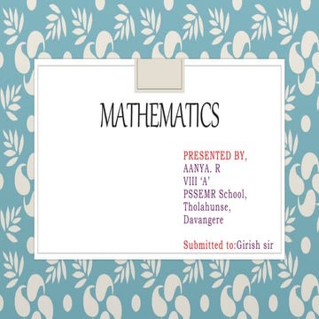 School Project-Mathematics-properties of rational numbers, Square and square ...
