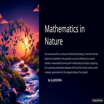 Mathematics in nature | PPTX