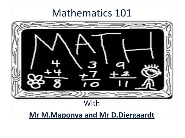 Mathematics 101