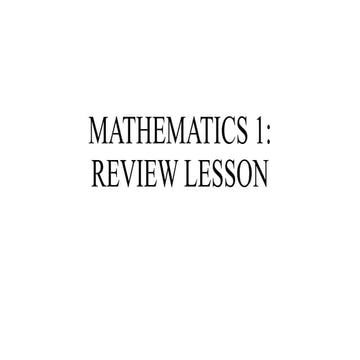 MATHEMATICS 1 REVIEW LESSON.pptx