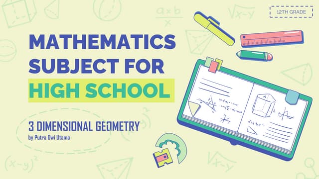 Mathematics 3dimensional Pptx Free Download Mathematics 3dimensional Pptx Free Download