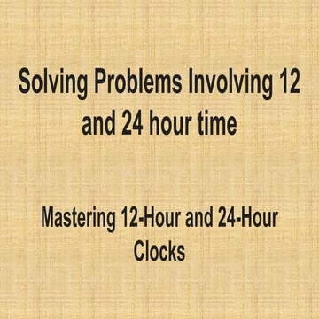 Understanding and Converting 12- and 24-Hour Time Formats with ...