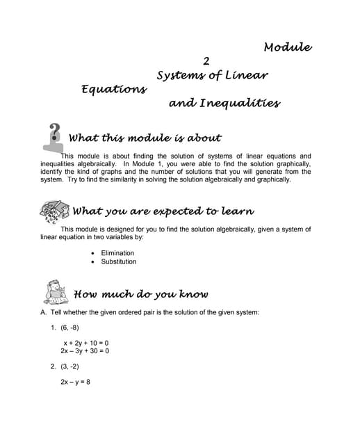 3 2 solving systems of equations (elimination method) | PPT