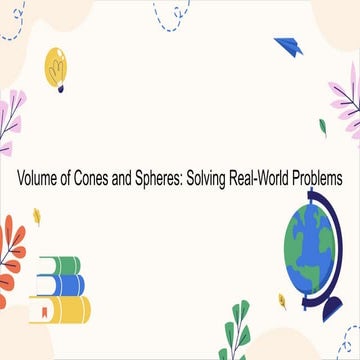 MATHEMATICS8 Q2 9. solve problems involving the volume of cones and ...