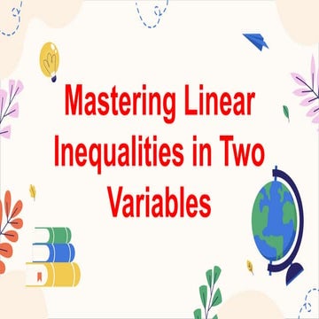 MATHEMATICS8 Q3 15. recognize and solve problems involving linear inequalitie...