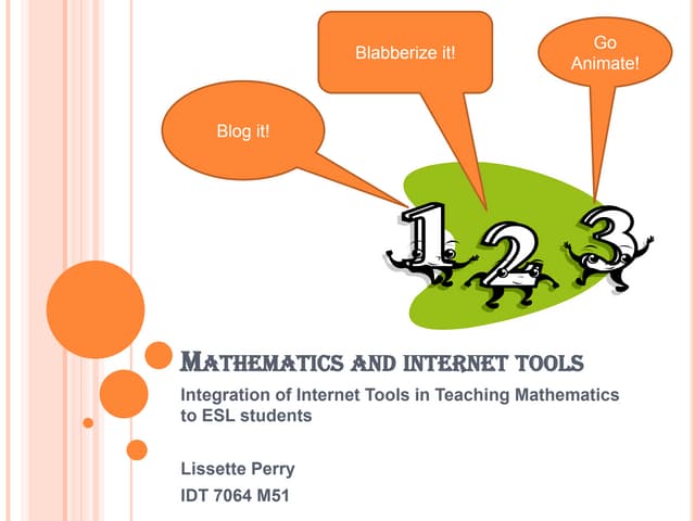 Mathematics and internet tools