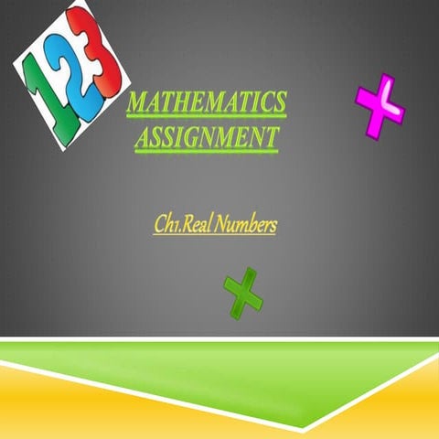 Mathematics assignment